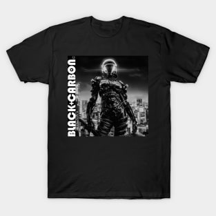 Black Carbon Cyberpunk Assassin 002 T-Shirt